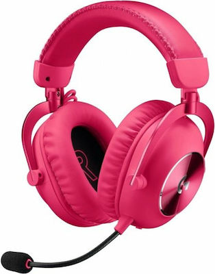 Logitech Pro X 2 Lightspeed Wireless Over Ear Gaming Headset with Connection 3.5mm / Bluetooth Pink