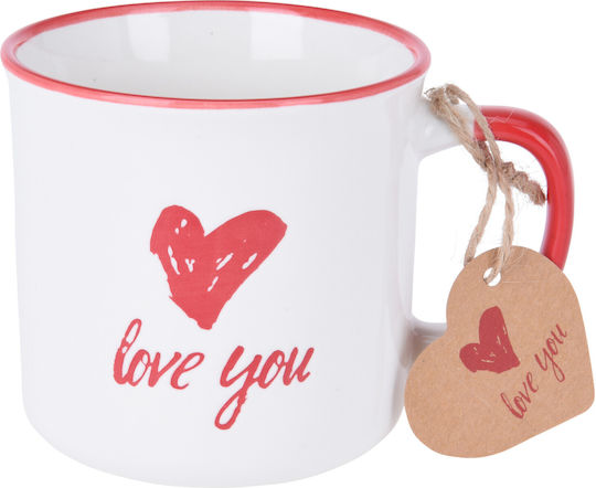 Koopman Mug from Porcelain Red 300ml