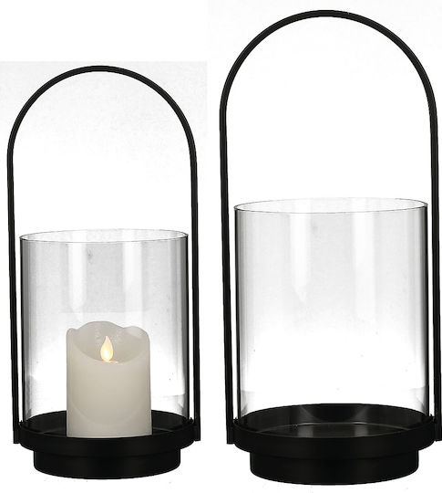 ArteLibre Floortop Metallic Lantern Black