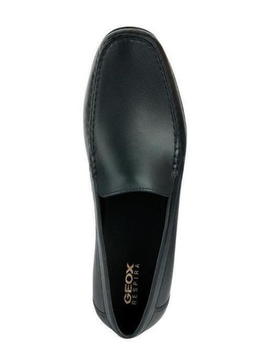 Ascanio Men's Leather Moccasins Blue