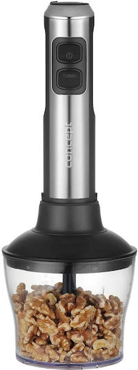 Concept Ραβδομπλέντερ με Ανοξείδωτη Ράβδο 1500W Ασημί