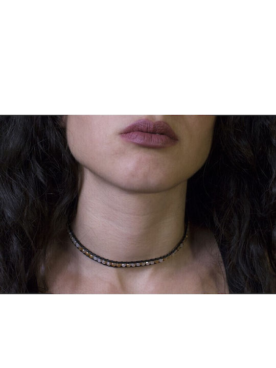 Theodora's Jewellery Γυναικείο Σετ Βραχιόλια από Δέρμα