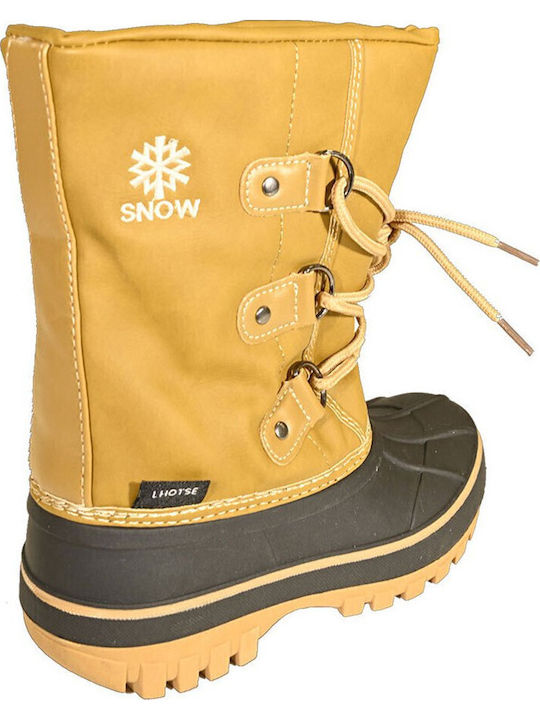 Women's Fur Lined Wellies Brown