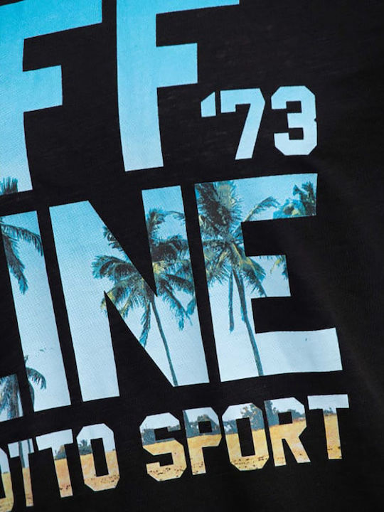 T-shirt Μαύρο