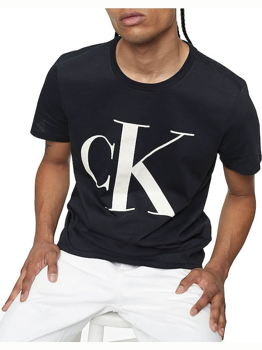 Calvin Klein Men's Short Sleeve Blouse Black