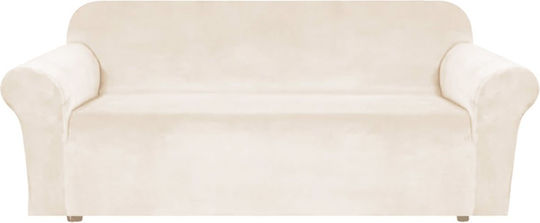 Ελαστικό Κάλυμμα Τριθέσιου Καναπέ Μπεζ - Beige 190x230cm