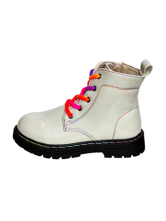 Giglio Kids Boots with Lace Beige