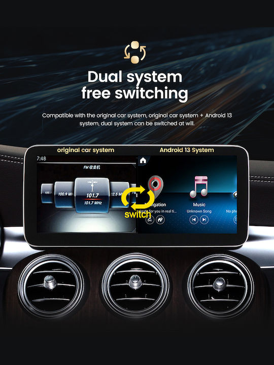 Carmedia Car Audio System for Mercedes-Benz B Class 2012-2015 with Touch Screen 10.25" Bluetooth USB Wi-Fi GPS Apple CarPlay Android Auto