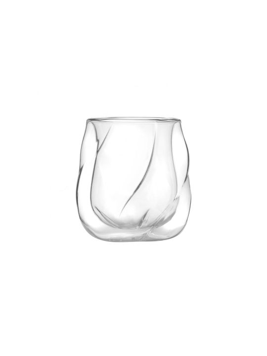Vialli Design Pahar Whiskey din Sticlă în Culoarea Gri 320ml