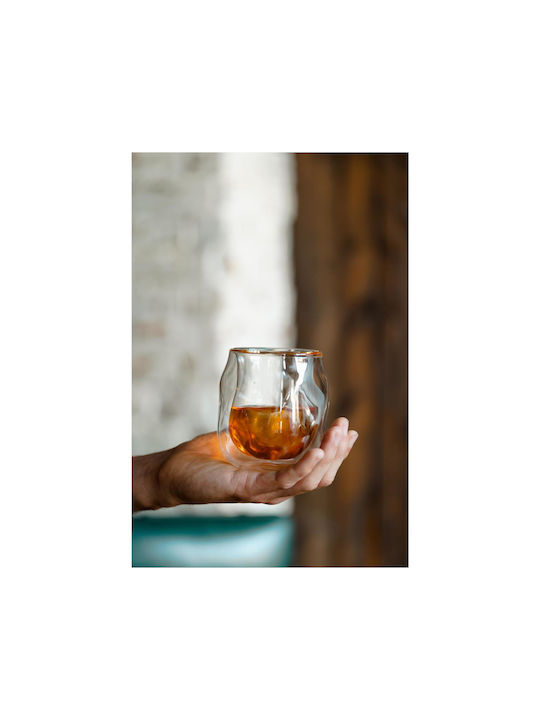 Vialli Design Pahar Whiskey din Sticlă în Culoarea Gri 320ml