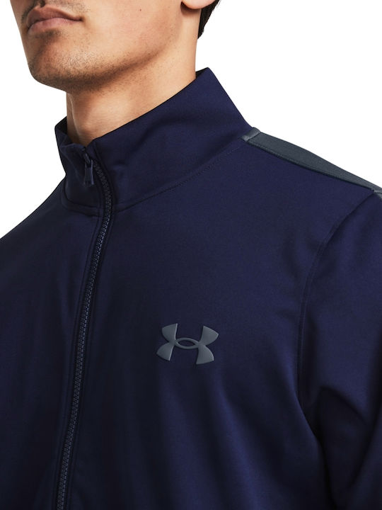 Emea Tracksuit Glossy with Elastic Navy Blue