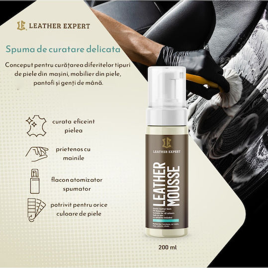 Leather Expert Foam Cleaning for Leather Car Parts 200ml