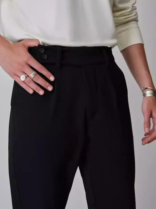 Stefan Fashion Ανδρικό Παντελόνι Chino Black