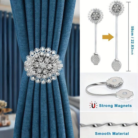 Design 3 Tie-Back Magnetic made of Metal Gold 1pcs