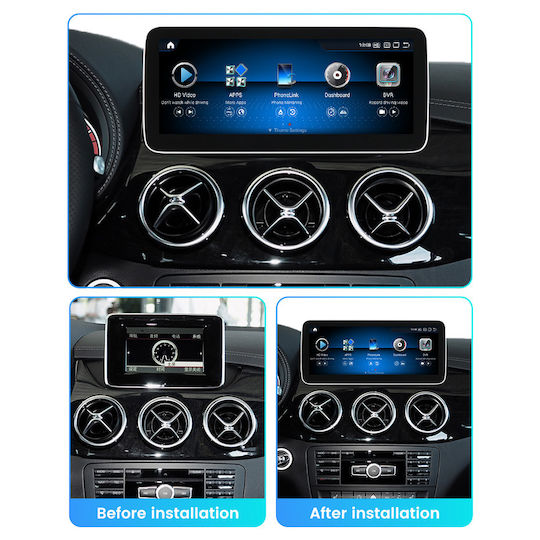 Carmedia Ηχοσύστημα Αυτοκινήτου για Mercedes-Benz B Class 2012-2015 (Bluetooth/USB/WiFi/GPS/Apple-Carplay/Android-Auto) με Οθόνη Αφής 12.5"