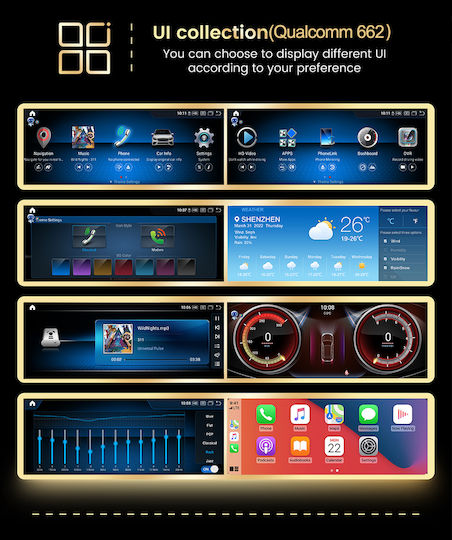 Carmedia Ηχοσύστημα Αυτοκινήτου για Mercedes-Benz B Class 2012-2015 (Bluetooth/USB/WiFi/GPS/Apple-Carplay/Android-Auto) με Οθόνη Αφής 12.5"