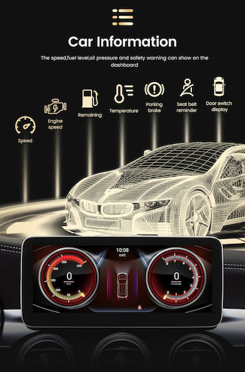 Carmedia Ηχοσύστημα Αυτοκινήτου για Mercedes-Benz B Class 2012-2015 (Bluetooth/USB/WiFi/GPS/Apple-Carplay/Android-Auto) με Οθόνη Αφής 12.5"
