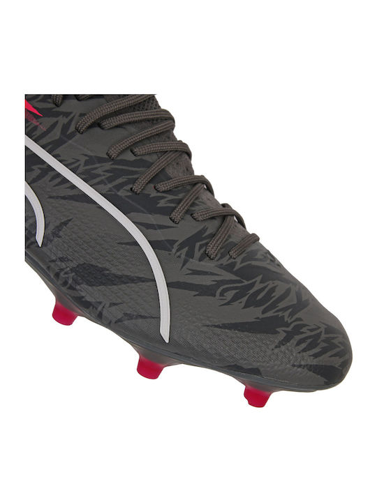 PUMA King Ultimate Rush Fußballschuhe mit Stollen Schwarz