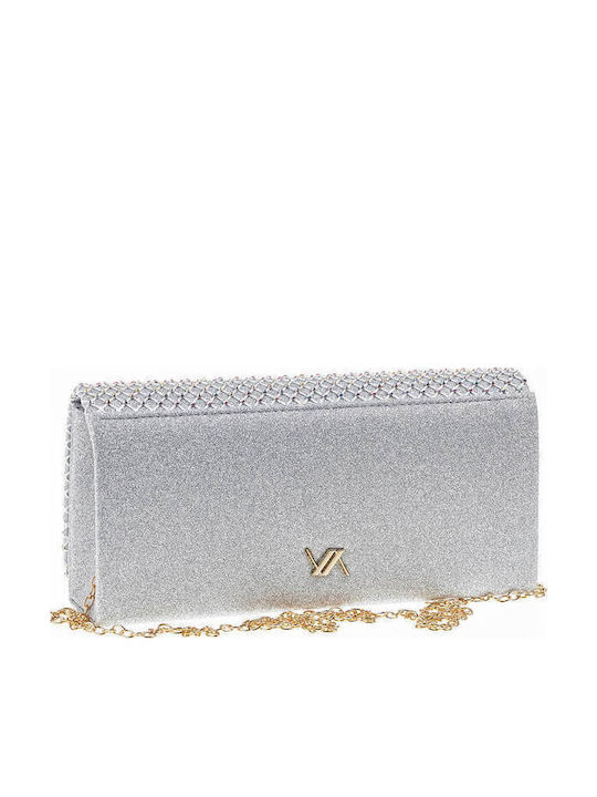 Damentasche Schultertasche Silber