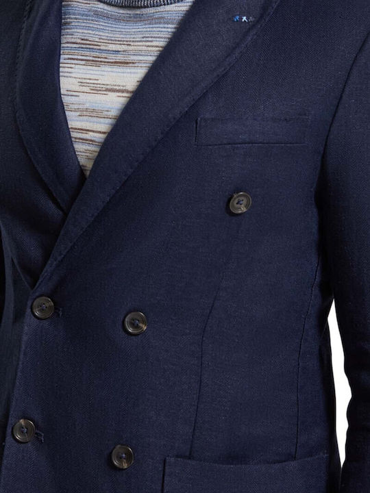 Καλοκαιρινό Ανδρικό Σακάκι Navy Blue