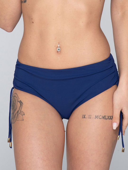 Set Bikini Ψηλόμεσο Navy Μπλε