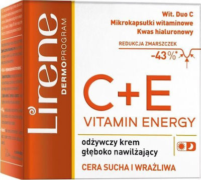 Lirene C+E Vitamin Energy Moisturizing Day Tinted Cream Suitable for All Skin Types 50ml