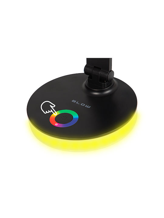 Blow LED Schreibtischlampe faltbar in Schwarz Farbe