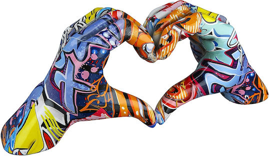 ArteLibre Decorative Heart made of Polyresin 8x29x12cm 1pcs