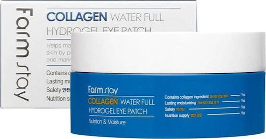 Farm Stay Collagen Water Full Hydrogel Patches Ματιών για Θρέψη 60τμχ