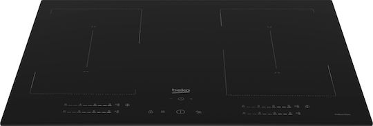 Beko HII64720QUF2T Induction Cooktop Autonomous with Child Lock Function 59x52εκ.
