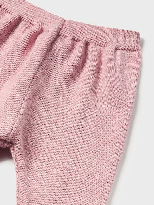 Mayoral Kids Set with Pants Winter 3pcs Pink