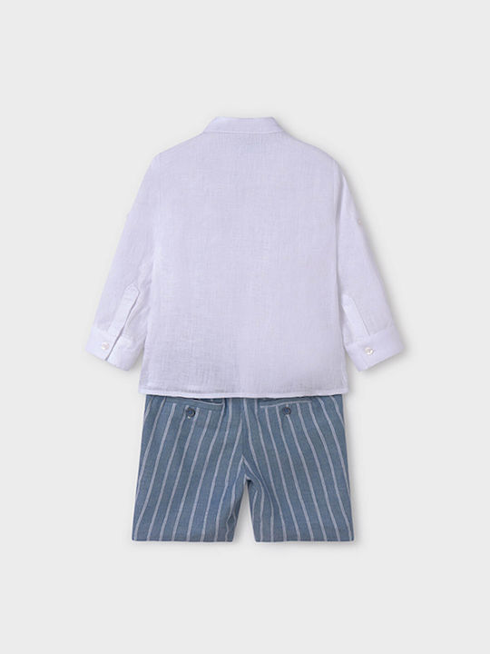 Abel & Lula Kinder Set mit Shorts Sommer 2Stück White/Blue