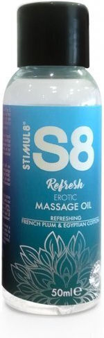 Stimul8 S8 Massage Oil Ulei de Masaj cu parfum de prună franțuzească și bumbac egiptean 50ml