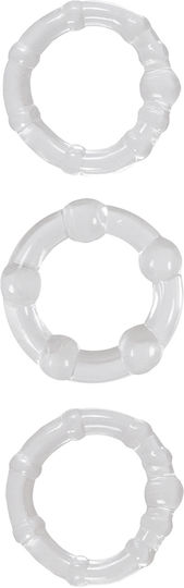 Ns Novelties Renegade Intensity Ringe Δαχτυλίδια Στύσης Διάφανα 3 Stück NSN-1116-11