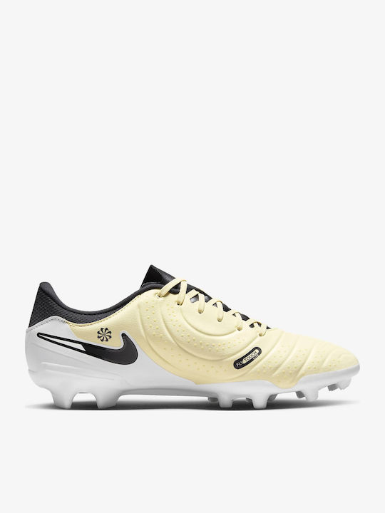 Nike Tiempo Legend 10 Academy Футболни Обувки с Бутони Бяло / Ярко Малиново / Черно