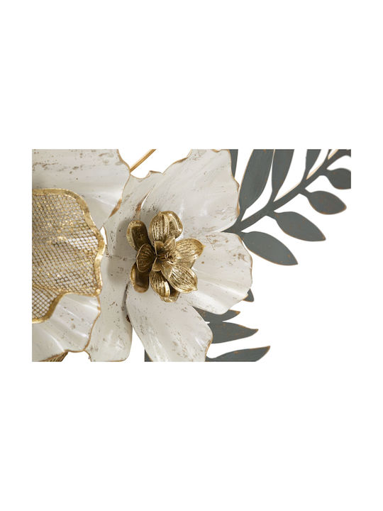 Mauro F Grey Wall Decor Made of Metal 90.2x7.6x41.9cm