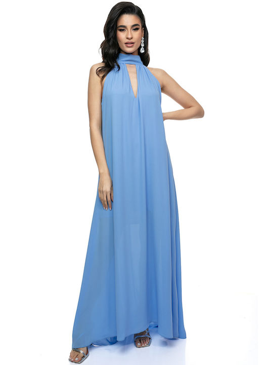 RichgirlBoudoir Summer Maxi Evening Dress Light Blue