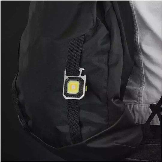 Emos Rechargeable Keychain Flashlight LED IP44 with Maximum Brightness 750lm Black