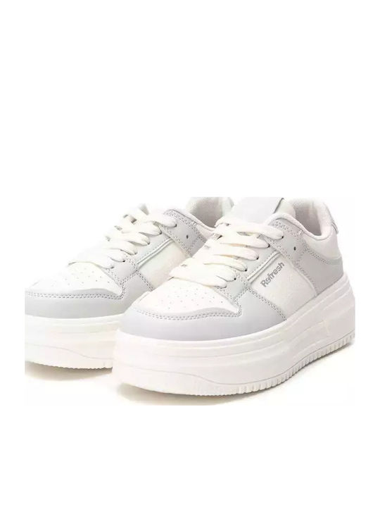 Damen Flatforms Sneakers Weiß
