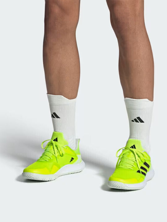 adidas Defiant Speed Ανδρικά Παπούτσια Τένις για Σκληρά Γήπεδα Lucid Lemon / Aurora Black / Crystal Jade