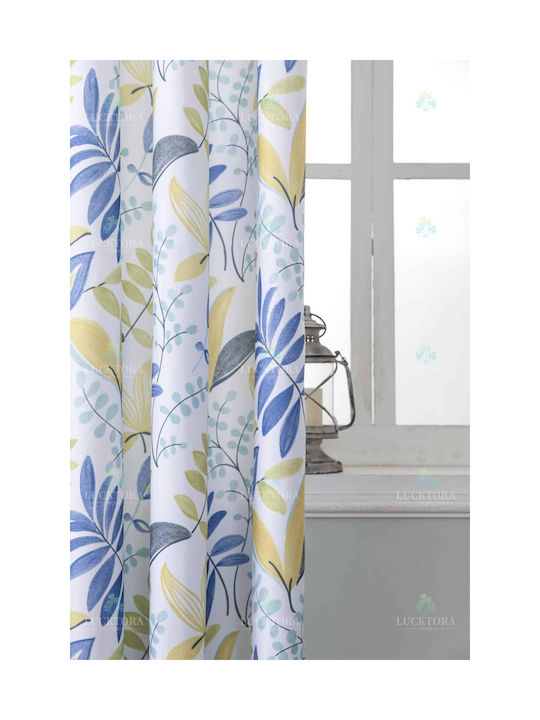 Lucktora Curtain with Grommet Blue 270x270cm