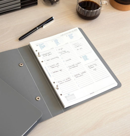 Filofax Κλασέρ για Χαρτί A5 Γκρι 1τμχ