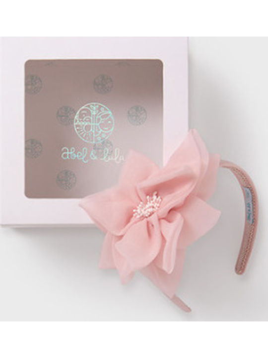 Abel & Lula Pink Kids Headband with Flower