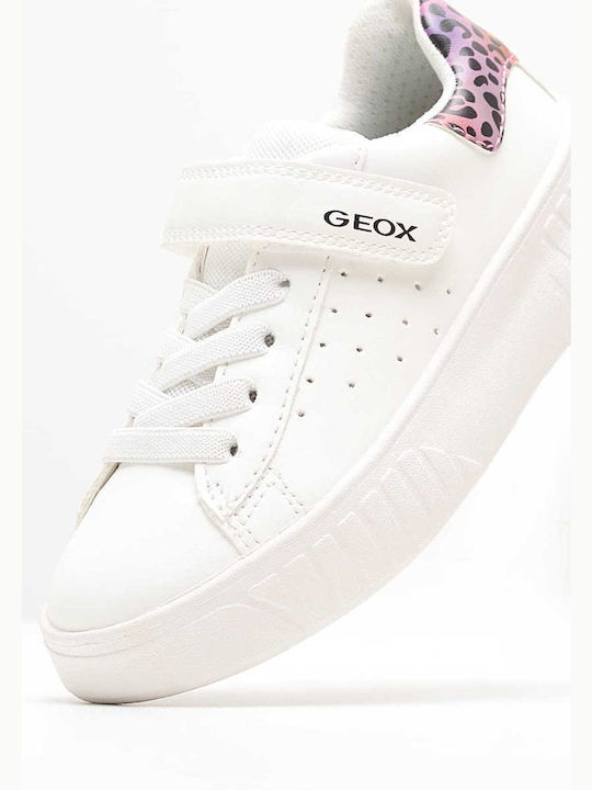 Geox Παιδικά Sneakers Ανατομικά Λευκά