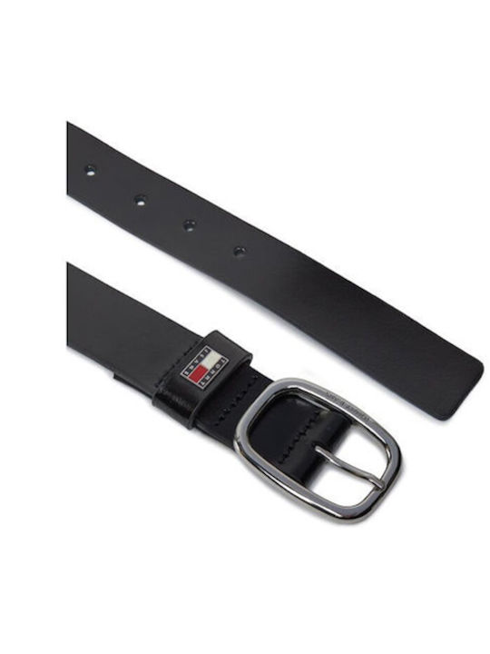 Tommy Hilfiger Tjw Oval Δερμάτινη Γυναικεία Ζώνη Μαύρη Tommy Hilfiger Tjw Oval Δερμάτινη Γυναικεία Ζώνη Μαύρη