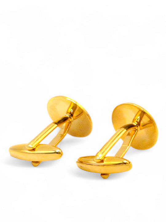 Cufflinks of Steel Gold