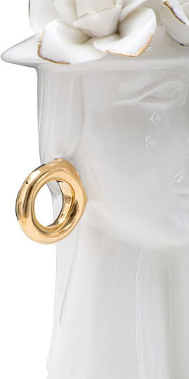 Mauro F Decorative Vase Gold 15x13.3x23.5cm