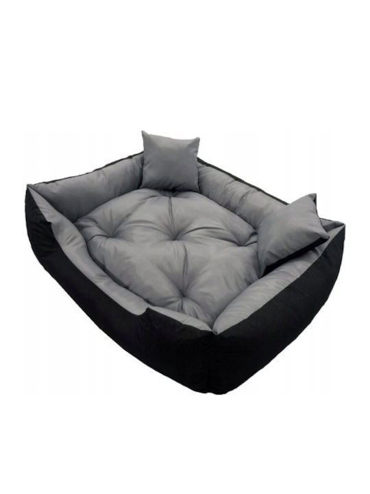 KingDog Sofa für Hunde Schwarz 55x45cm