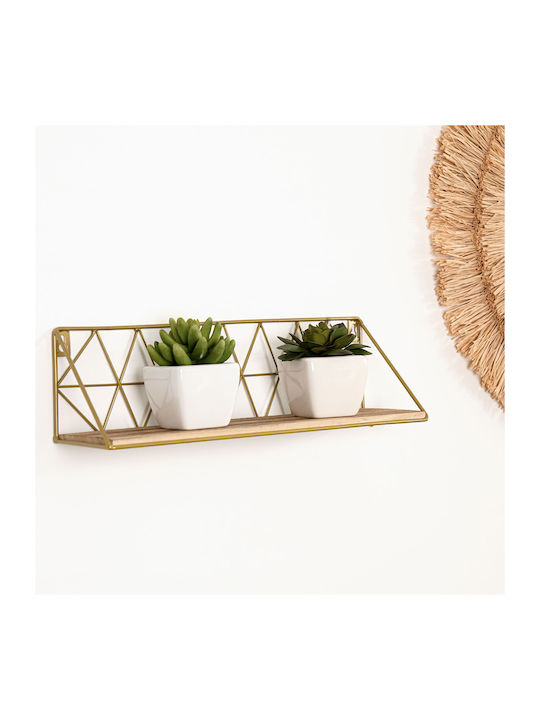 Shelves Wall Gold 8pcs 40x12x12cm