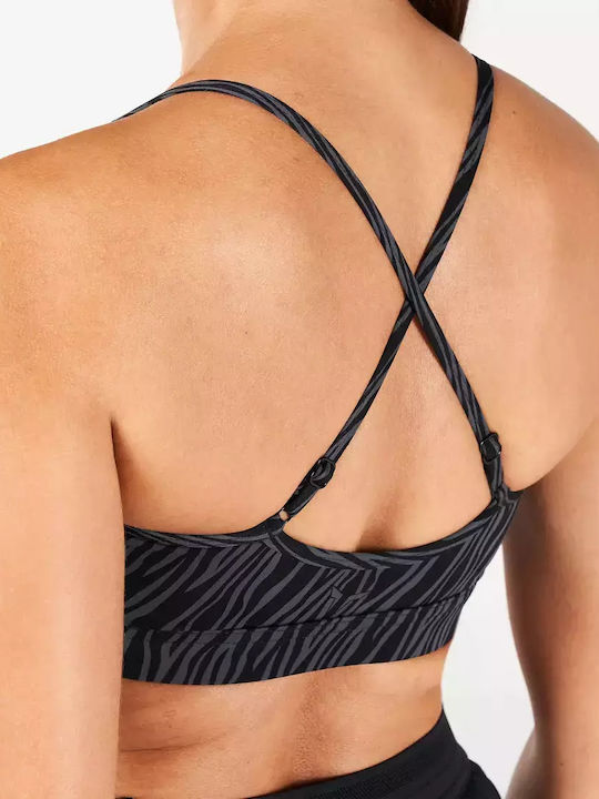 Squatwolf Core Strappy Women's Sports Bra without Padding BLACK SCOR-F07BL